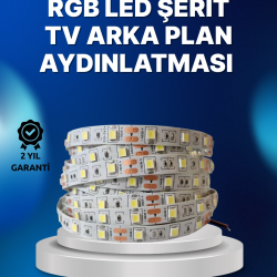 Mey İthalat® RF Kumandalı Renk Değiştiren TV LED Şerit 2MT