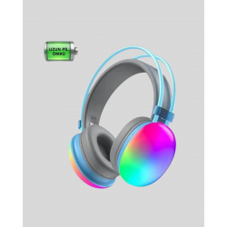 Mey İthalat® RGB Aydınlatmalı Kablosuz Bluetooth Oyuncu Kulaklığı