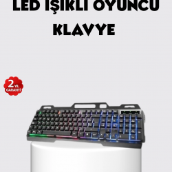 Mey İthalat® RGB Aydınlatmalı Klavye Mouse Seti – USB Bağlantılı, Türkçe Q, Ayarlanabilir DPI, Ergonomik Yapı