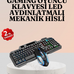 Mey İthalat® RGB Aydınlatmalı Oyuncu Klavye Mouse – Mekanik Hissiyat, Maksimum Kontrol