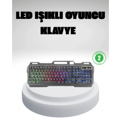 Mey İthalat® RGB Işıklı  Klavye Mouse Seti – Türkçe Q, Ayarlanabilir DPI, Ergonomik ve Dayanıklı Tasarım