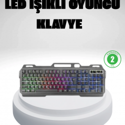 Mey İthalat® RGB Işıklı Oyuncu Klavye Mouse Seti – Türkçe Q, Ayarlanabilir DPI, Ergonomik ve Dayanıklı Tasarım