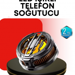 Mey İthalat® RGB Işıklı Sessiz Fanlı Telefon Soğutucu