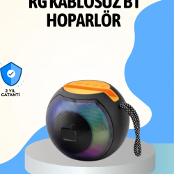 Mey İthalat® RGB Led Işıklı Güçlü Baslı Kablosuz Hoparlör