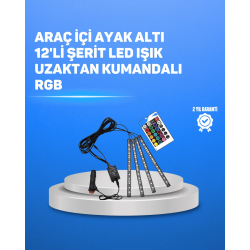 Mey İthalat® RGB LED Şerit Aydınlatma – Kolay Kurulumlu