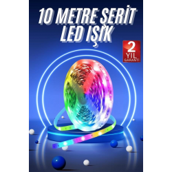 Mey İthalat® RGB Neon Şerit Led Lamba 10 Metre İç Mekan Tasarımına Uygun