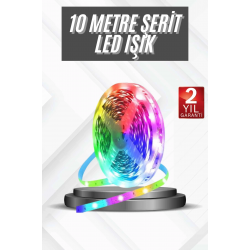 Mey İthalat® RGB Şerit Led 10 Metre Led Işık Kumanda ile Kontrol RGB