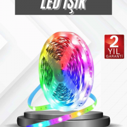 Mey İthalat® RGB Şerit Led 10 Metre Led Işık Kumanda ile Kontrol RGB