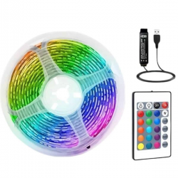 Mey İthalat® RGB Şerit Led 10 Metre Led Işık Kumanda ile Kontrol RGB