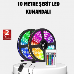 Mey İthalat® RGB Smart Şerit LED – TV Arkası ve Dekoratif Alanlar İçin Işık Şeridi