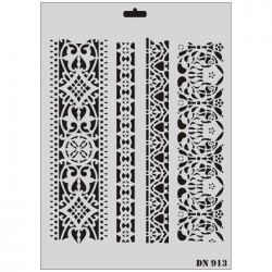 Mey İthalat® Rich Dantel Seri DN-913 Stencil 35x25 cm