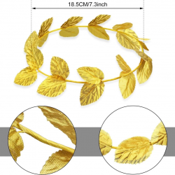 Mey İthalat® Roma Bizans Altın Yapraklı Sezar Tacı