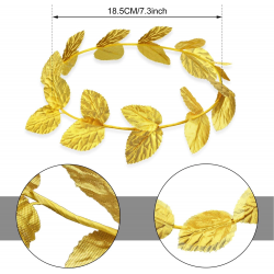 Mey İthalat® Roma Bizans Altın Yapraklı Sezar Tacı