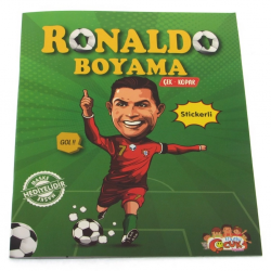 Mey İthalat® Ronaldo Çıkartmalı Maskeli Boyama Kitabı