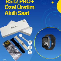 Mey İthalat® . RS12 PRO+ 2025 Serisi Full Ekranlı Akıllı Saat – 2GB Hafıza, Titanyum Kasa, Suya Dayanıklı, Uzun Şarj Süresi Garantili Model
