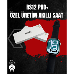 Mey İthalat® RS12 PRO+ Titanyum Kasa Akıllı Saat – Uyku ve Nabız Takibi, Suya Dayanıklı, Bluetooth Arama