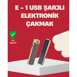 Mey İthalat® Rüzgar Geçirmez Elektronik Çakmak – Modern Tasarım, Metal Gövde