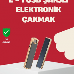 Mey İthalat® Rüzgar Geçirmez Elektronik Çakmak – Modern Tasarım, Metal Gövde
