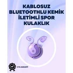 Mey İthalat® S05 Bluetoothlu Kulak İçi Spor Kulaklık – Kemik İletimi, Otomatik Bağlantı, Derin Bas Performansı
