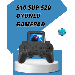 Mey İthalat® S10 Gamepad HDMI TV Bağlantılı 520 Klasik Retro Oyun 2025 Seri Orijinal