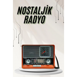 Mey İthalat® Saatli Fenerli Bluetooth Nostaljik Radyo AUX SD USB Girişli Bluetooth Hoparlör