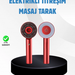 Mey İthalat® Saç Büyüme Destekleyici Elektrikli Masaj Tarak LED ve Titreşimli