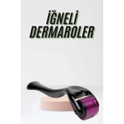 Mey İthalat® Saç Çıkarma Tarağı Dermaroller 540 Iğneli Roller 1 Mm Iğne Cilt Yüz Yenileme Bakım Seti