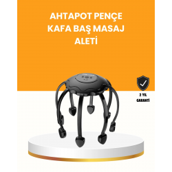 Mey İthalat® Saç Derisi Masaj Aleti 8 Bağımsız Kol 3 Modlu Derin Rahatlama