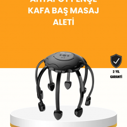 Mey İthalat® Saç Derisi Masaj Aleti 8 Bağımsız Kol 3 Modlu Derin Rahatlama