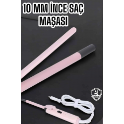 Mey İthalat® Saç Düzleştirici İnce Bukleler İyon Özelliği Taşınabilir Döner Kablo