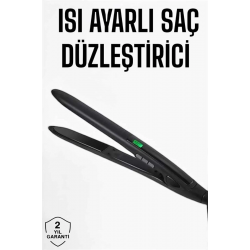 Mey İthalat® Saç Düzleştirici Isı Ayarlı Döner Kablo Yıpranma Karşıtı