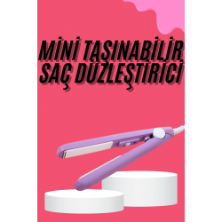 Mey İthalat® Saç Düzleştirici Pürüzsüz Parlaklık Seyahat Tipi Taşınabilir Seramik Kaplama