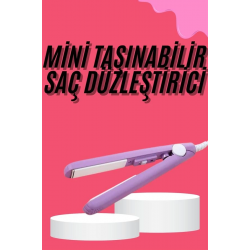 Mey İthalat® Saç Düzleştirici Pürüzsüz Parlaklık Seyahat Tipi Taşınabilir Seramik Kaplama