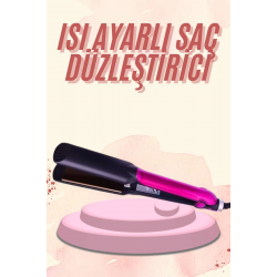 Mey İthalat® Saç Düzleştirici Seramik Kaplama Yüksek Isı Ayarlı Profesyonel 4 Kademeli 220 Decere