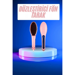 Mey İthalat® Saç Düzleştirici Tarak Dijital Göstergeli Seramik Kaplama Sıkı Dişli