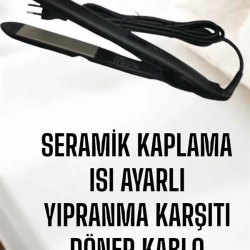 Mey İthalat® Saç Düzleştirici Yıpranma Karşıtı Keratin Bakımı Seramik Kaplama