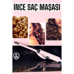 Mey İthalat® Saç Maşası 10MM İnce Bukleler İçin Yıpranma Önleyici İyon Özelliği