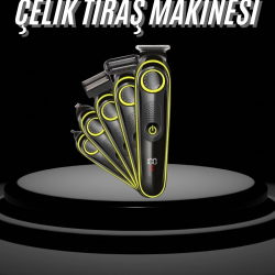 Mey İthalat® Saç Sakal Şekillendirici Tıraş Makinesi 5 Başlıklı Paslanmaz Çelik Bıçaklı Unısex