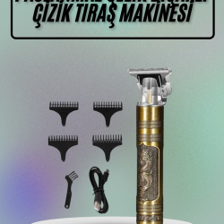Mey İthalat® Saç Sakal Vücut Tıraş Makinesi Çizik Atma Makinesi Paslanmaz Çelik