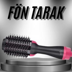 Mey İthalat® Saç Şekillendirici Ve Saç Düzleştirici Fön Tarağı Tarak Fırça 1200w Saç Kurutma