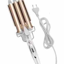 Mey İthalat® Saç Şekillendirici Wag Maşa Üçlü Yüksek Isı Ayarlı Seramik Kaplama