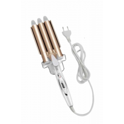 Mey İthalat® Saç Şekillendirici Wag Maşa Üçlü Yüksek Isı Ayarlı Seramik Kaplama