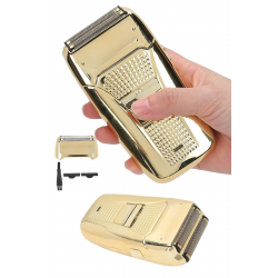 Mey İthalat® Sakal Kesme Tıraş Makinesi Paslanmaz Çelik Gold Şarjlı