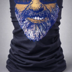 Mey İthalat® Sakallı Yüz Desenli Baf – Çok Amaçlı Boyunluk & Maske 1 No