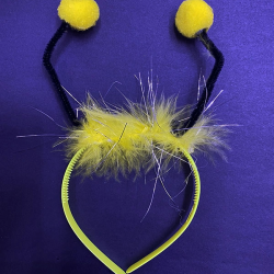 Mey İthalat® Sarı Ponponlu Gösteriler İçin Plastik Arı Maya Tacı