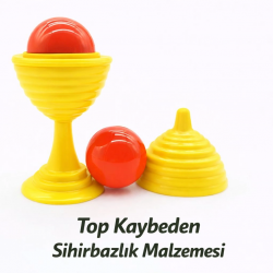 Mey İthalat® Sarı Renk Sihirli Kupa Top Kaybetme Oyunu 7 cm