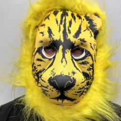 Mey İthalat® Sarı Yeleli Sarı Saçlı Aslan Maskesi Mega Peluş 2 No