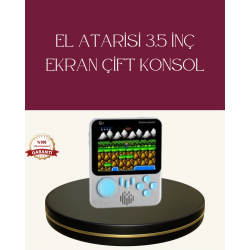 Mey İthalat® Şarjlı 3.5 İnç Retro Oyun Konsolu