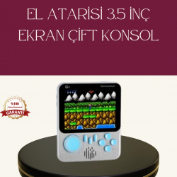 Mey İthalat® Şarjlı 3.5 İnç Retro Oyun Konsolu