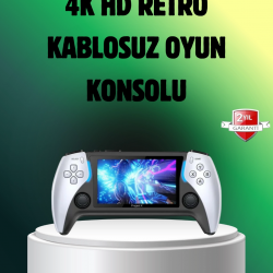 Mey İthalat® Şarjlı 4 Saat Oyun Süreli TV Bağlantılı Retro Oyun Konsolu